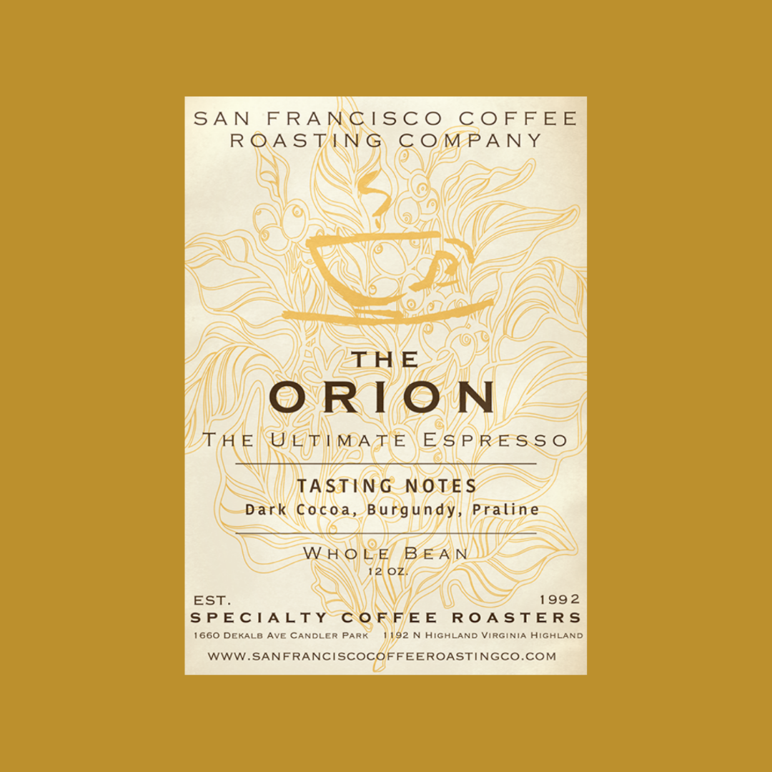 Orion Blend (Espresso Blend) from San Francisco Coffee in Atlanta